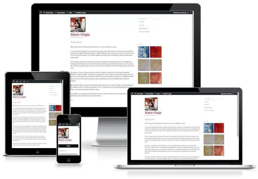 site web Marie Girgis Artiste Peintre Lyon