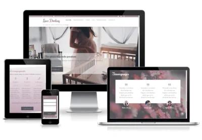 Modèle de site web pour doulas Luce